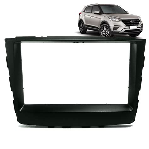 Moldura Dvd Din Hyundai Creta Preto No Shoptime