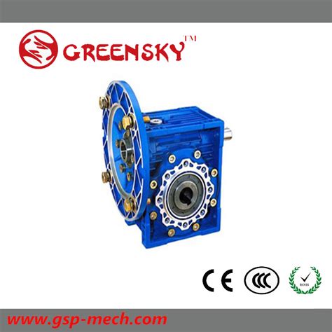 Degrees Nmrv Series Aluminum Material Hollow Shaft Worm Gearbox