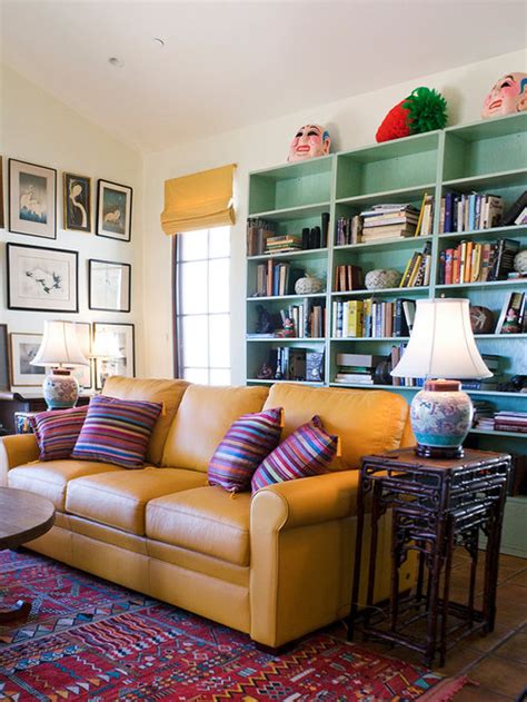 Yellow Leather Sofa | Houzz