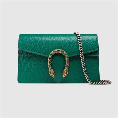 Sac Super Mini Dionysus En Cuir En Cuir Vert Meraude Gucci Fr