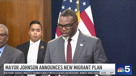 Mayor Brandon Johnson Discusses New Plan For Migrant Crisis Nbc Chicago