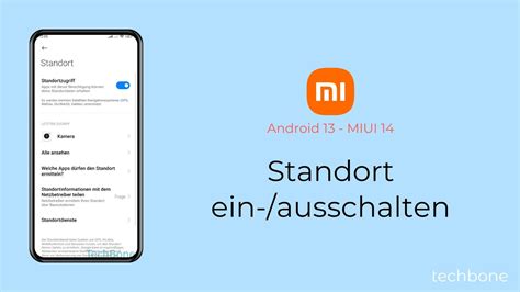 Standort Einschalten Oder Ausschalten Xiaomi Android 13 MIUI 14