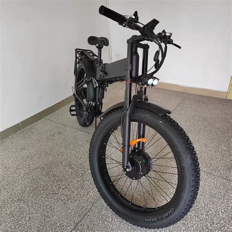 Dual Motors 1000w2 Folding Ebike 48v 21ah Samsung Full Suspension