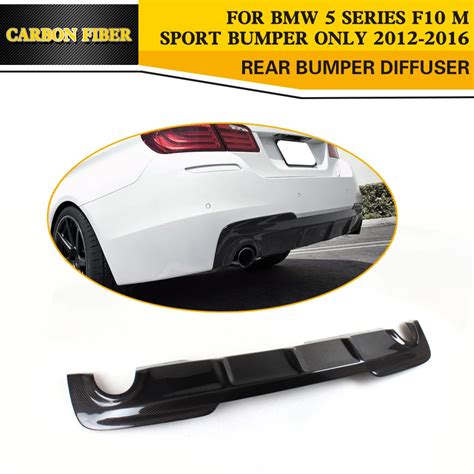 Car Styling Carbon Fiber Auto Rear Diffuser Lip For Bmw F10 M Sport