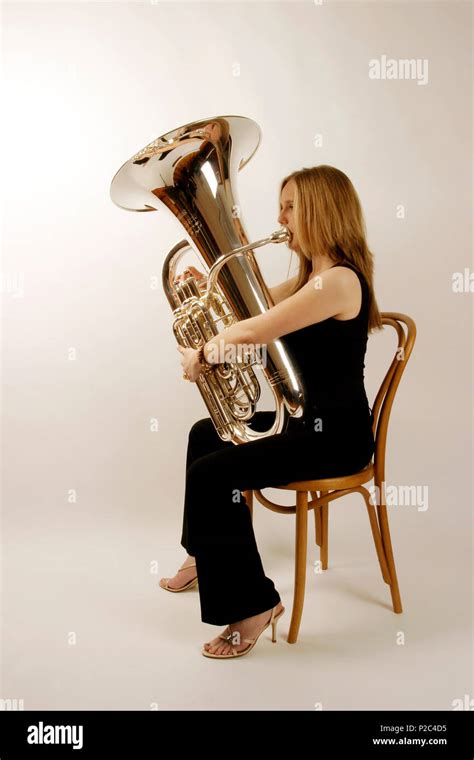 Girl Playing Tuba Hi Res Stock Photography And Images Alamy