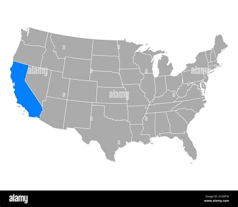 Map of California in USA Stock Photo - Alamy