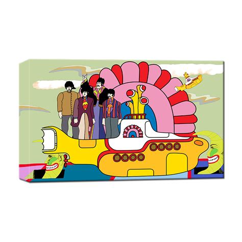 Beatles X Dennilu Yellow Submarine “beatles Over The Headlands” Canv The Beatles Official Store