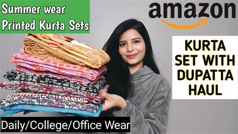 AMAZON KURTA SET HAUL DAILY COLLEGE OFFICE WEAR KURTA SETS AMAZON