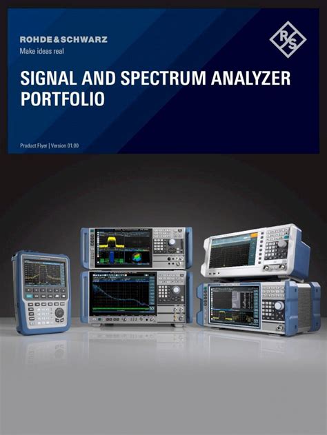 PDF SIGNAL AND SPECTRUM ANALYZER PORTFOLIO 2020 5 28 Rohde