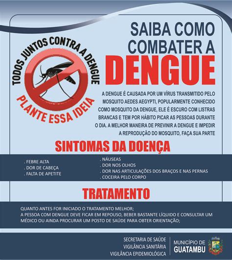 Saiba Como Combater A Dengue Município De Guatambu