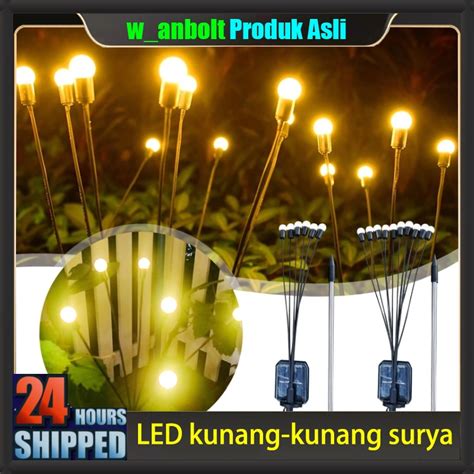 Jual W Anbolt Surya Lampu Led Cahaya Kunang Kunang Surya Dekorasi Taman Lampu Lanskap Kembang