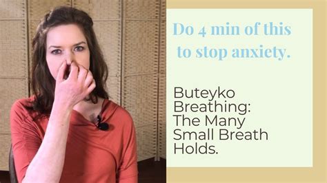 Buteyko Breathing 4 Min Guided Exercise For Anxiety Youtube