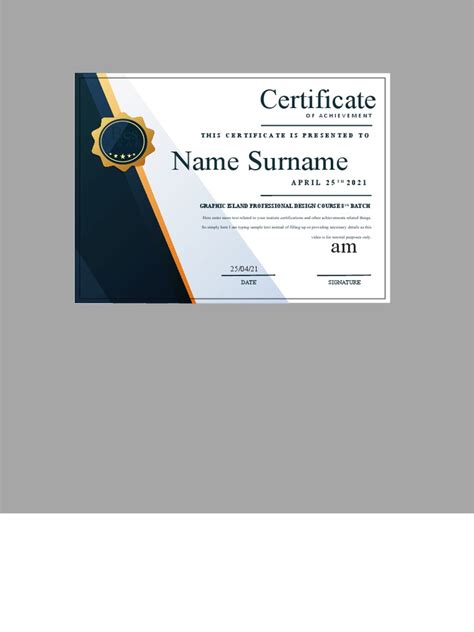 Sample Certificate | PDF