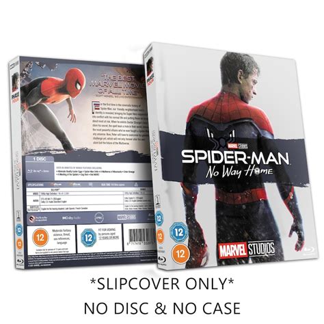 Marvel Studios Spider Man No Way Home Blu Ray Sleeve Slip Cover Custom