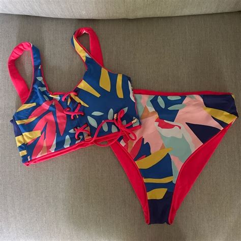 Maaji Swim Maaji Colorful Tropical Bikini Set Poshmark