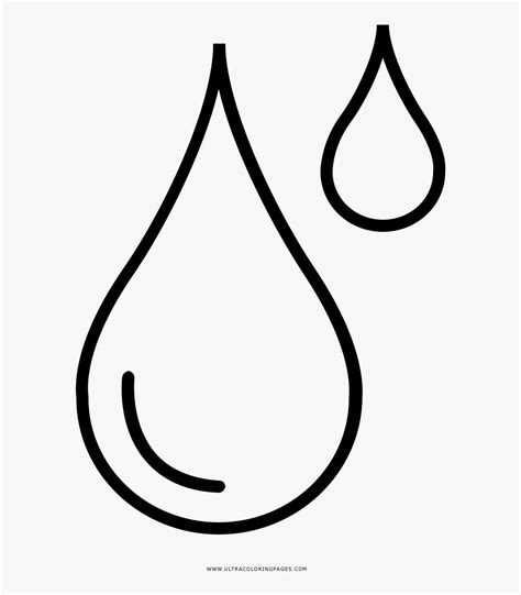 Transparent Gotas De Agua Png - Gota De Agua Dibujo, Png Download - kindpng