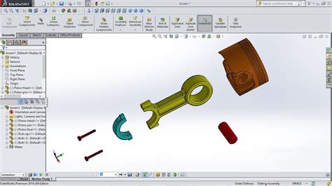 Piston Animation In Solidworks Youtube