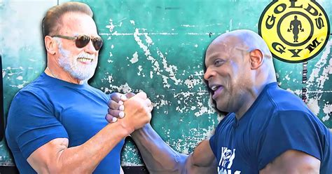 Arnold Schwarzenegger And Ronnie Coleman Train Together At Golds Gym