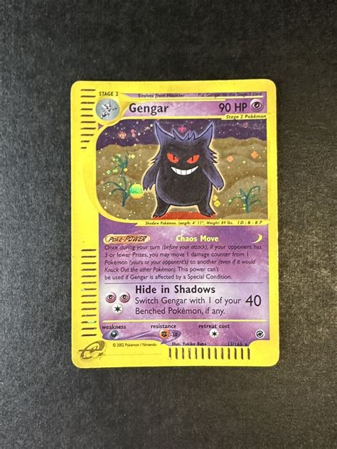 Mavin Gengar Holo Pokemon Card Ereader Expedition Base Set Mp