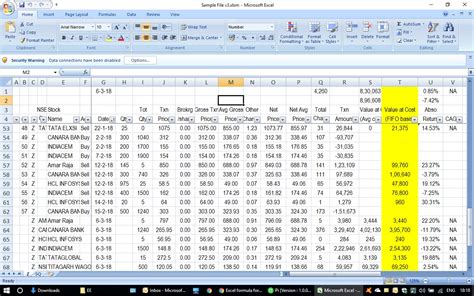 Fifo Excel Template