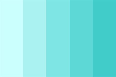 Teal Paintcard Color Palette