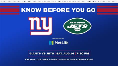 Giants Vs Jets Gameday Guide