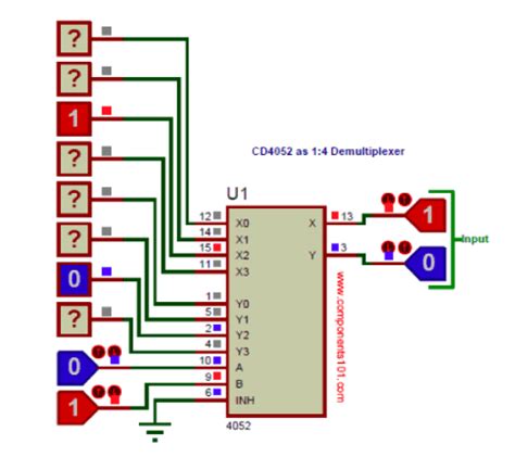 CD4052多路复用器 解复用器IC引脚数据表功能和等效物 bet188真人在线