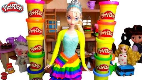 Play Dohfrozen Elsa Play Doh Dress Up Disney Princess Elsa Rain