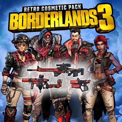 Borderlands 3 Retro Cosmetic Pack 2019 Playstation 4 Box Cover Art