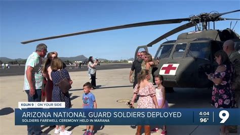 Arizona National Guard Soldiers Deployed Overseas Youtube