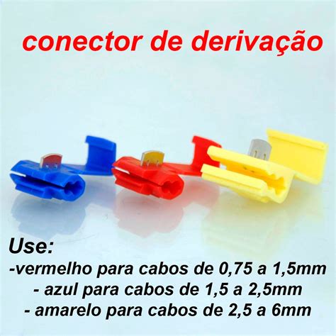 Conector Derivação Emenda Cabos Fios 1 5 A 2 5mm 100 Pçs R 42 00