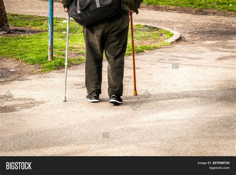 Old Man Walk Alone Image And Photo Free Trial Bigstock