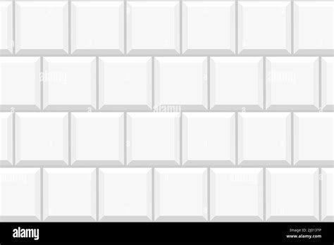 White Square Tile Seamless Pattern Ceramic Or Stone Brick Background Kitchen Backsplash Or