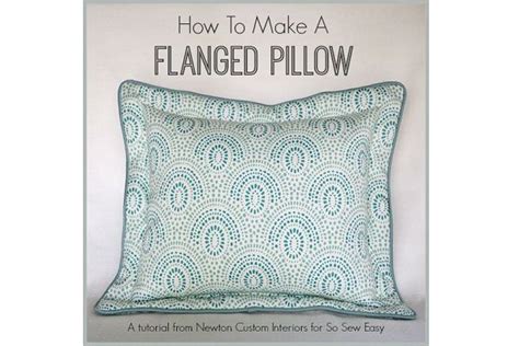 Tutorial Flanged Pillow With Droop Free Corners Sewing Craftgossip Easy Sewing Sewing