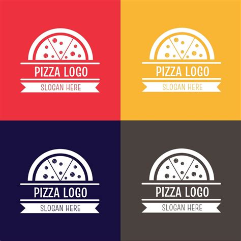 pizza logo template collection  vector art  vecteezy