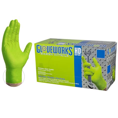 Gloveworks Heavy Duty Nitrile Latex Free Industrial Disposable Gloves