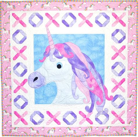 Unicorn Kisses Quilt Over The Rainbow