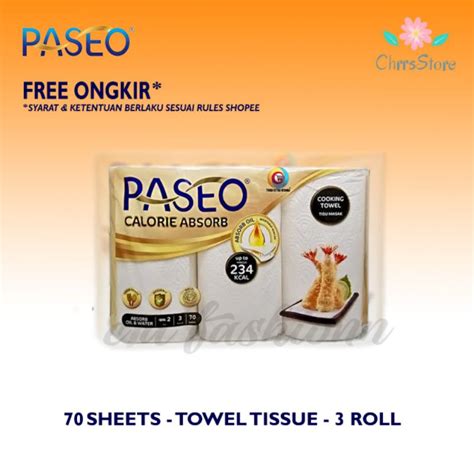 Jual Paseo Tisu Dapur Calorie Absorb Isi Roll Shopee Indonesia