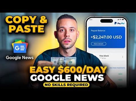 Earn 600 Day With Google News AI Easy Method Work From Home