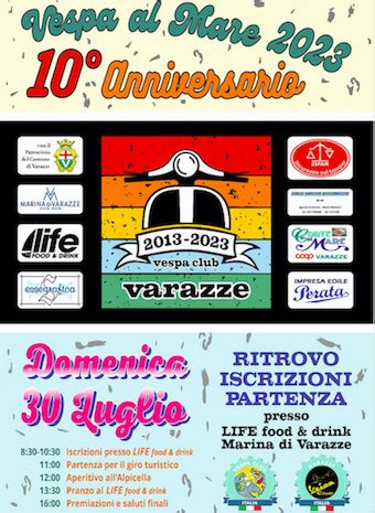 Raduno Vespa Al Mare Domenica 30 Luglio Marina Di Varazze