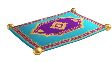 Premium Photo Magic Carpet On Isolated White Background