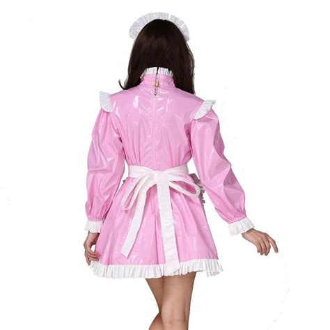 Puffy Pink Dress White Satin Dress Puffy Dresses Sissy Maid Dresses