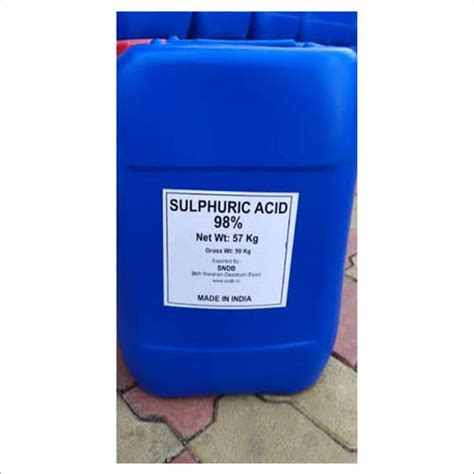 98 Sulphuric Acid Grade Industrial Grade At Best Price In Mumbai