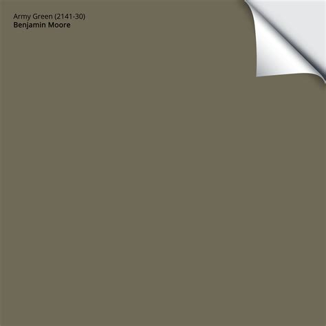 Army Green (2141-30): 9"x14.75" – Benjamin Moore x Samplize