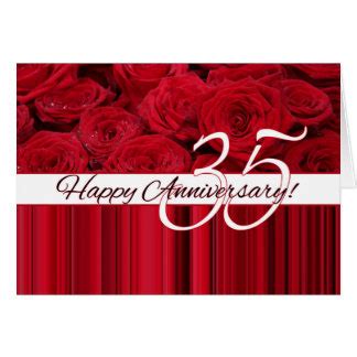 Happy 35th Anniversary Cards | Zazzle