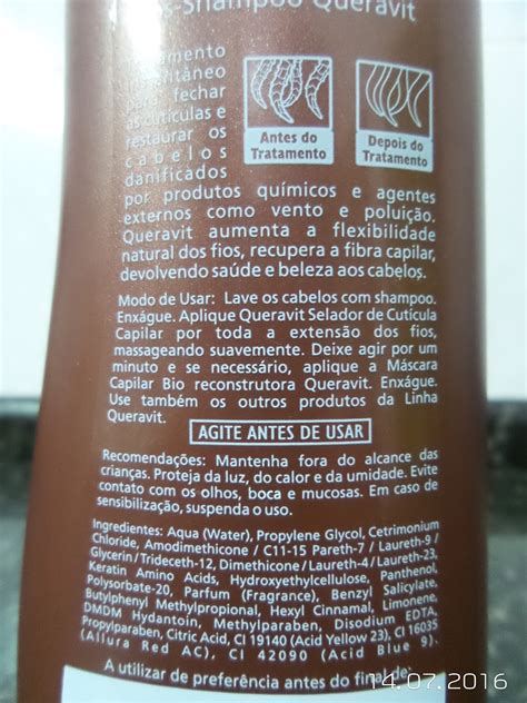 Cabelo Bom Bonito e Barato Resenha Pós shampoo Queravit Bio Extratus