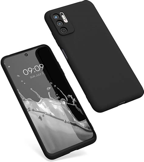 Husa Xiaomi Redmi Note 10 5G Liquid Silicon Negru