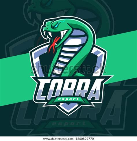 Cobra Mascot Esport Logo Design Stock Vector Royalty Free 1660829770