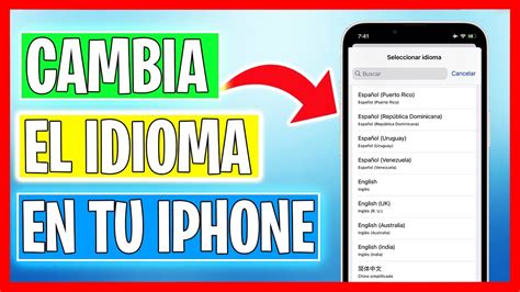 Como Cambiar El Idioma En IPhone YouTube