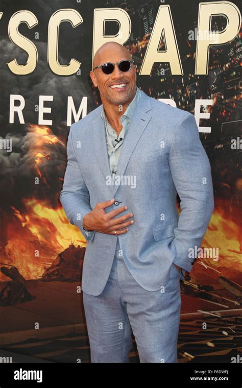 Dwayne Johnson And Skyscraper Premiere 7 10 2018 Photo By John Barrett